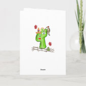 バードサボテンのグリーティングカード シーズンカード (裏面)