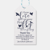 バードサンキューファーミディラルフライの横に悔やみや弔慰 ギフトタグ (正面)