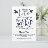 バードサンキューファーミディラルフライの横に悔やみや弔慰 サンキューカード (スタンド正面)