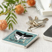 バードシャドウパペットハンドヴィンテージ キーホルダー (側面)