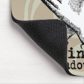 バードシャドウパペットハンドヴィンテージ マウスパッド (コーナー)