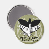 バードシャドウパペットハンドヴィンテージ マグネット (正面/裏面)