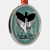 バードシャドウパペットハンドヴィンテージ メタルオーナメント (右)