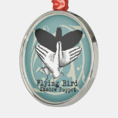 バードシャドウパペットハンドヴィンテージ メタルオーナメント (左)