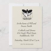 バードシャドウパペットハンドヴィンテージ 招待状 (裏面)