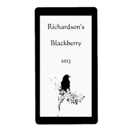 バードシルエットワインラベル ラベル