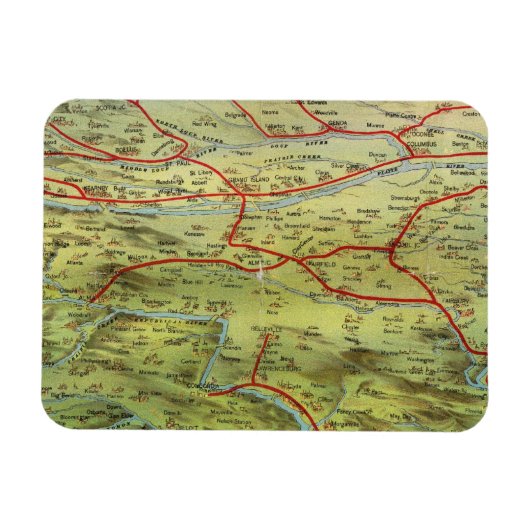 バードシーズビュー素晴らしプレーンズ マグネット (横)