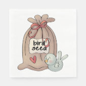 バードシードバッグ(弓とハート) スタンダードランチョンナプキン (正面)