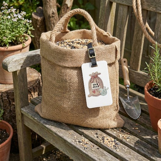 バードシードバッグ(弓とハート) ラゲッジタグ