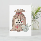 バードシードバッグ(弓とハート) 招待状 (スタンド正面)