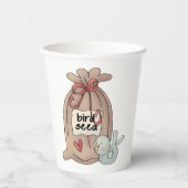 バードシードバッグ(弓とハート) 紙コップ (正面)