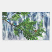 バードスネスト秋シール 長方形シール (正面)