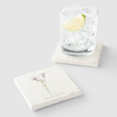 バードズアイズジリアの水色 ストーンコースター (横)