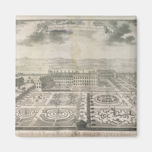 バードズアイビューオブザガーデンズケンジントン マグネット (正面)