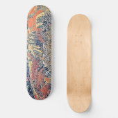 バードズアイビューファイリーオレンジ秋シーナリーパスウェイ スケートボード (正面)