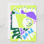 バードズネストパステルグリーンホワイト装飾用クッション名 ノートカード (裏面)