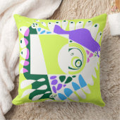 バードズネストパステルグリーンホワイト装飾用クッション クッション (ブランケット)