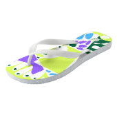 バードズネストパステルグリーンホワイト装飾用クッション ビーチサンダル (アングル)