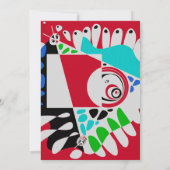 バードズネスト – クリムゾンレッドグレー名前をカスタムする ノートカード (裏面)