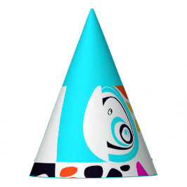 バードズネスト – ターコイズホワイト パーティーハット