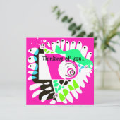 バードズネスト – 明るい赤紫色ホワイト カード (スタンド正面)