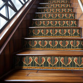 バードセクティスサンライズアールデコウォールデコール タイル