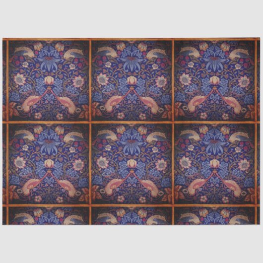 バードタイルデザイン2デコページティッシュペーパー 薄葉紙 (正面)