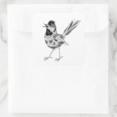 バードタトゥー スクエアシール (バッグ)