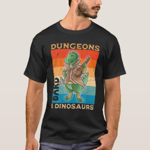 バードダンジョンと恐竜の恐竜おたくRPGゲーム Tシャツ