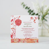 バードテーマ洗練ボホ結婚ズ 招待状 (スタンド正面)