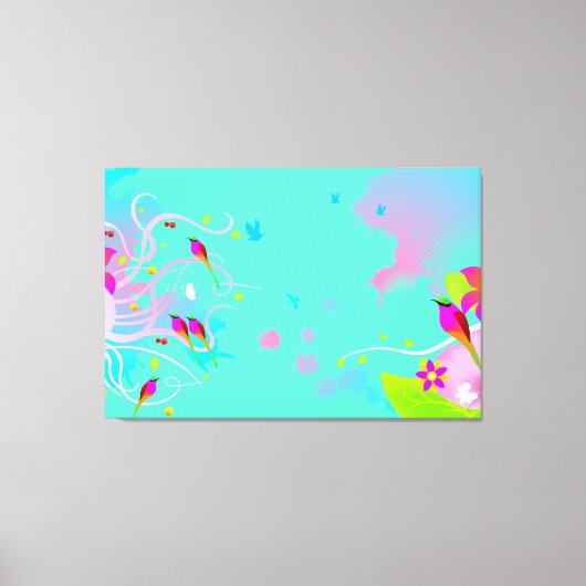バードデザインアートウォールキャンバス キャンバスプリント (正面)