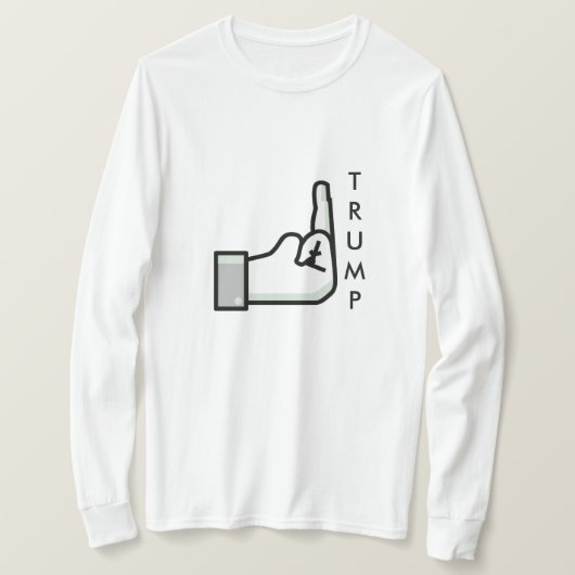 バードトランプシャツとドナルドトランプシャツの反転 Tシャツ (デザイン正面)