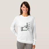 バードトランプシャツとドナルドトランプシャツの反転 Tシャツ (正面フル)