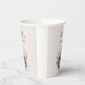 バードネストテラコッタピンク75誕生日 紙コップ (左)