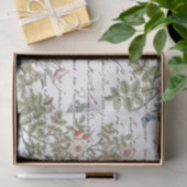 バードネストピンクローズバタフライ金ゴールドスクリプフランスのト 薄葉紙 (ギフト)