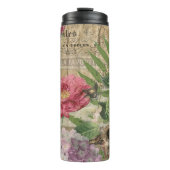 バードネストフローラガーデンフラワーバタフライアート タンブラー (正面)