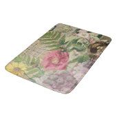 バードネストフローラガーデンフラワーバタフライアート バスマット (アングル)