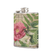 バードネストフローラガーデンフラワーバタフライアート フラスク (左)