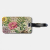 バードネストフローラガーデンフラワーバタフライアート ラゲッジタグ (裏面横)