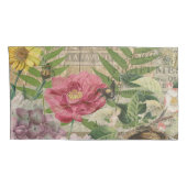 バードネストフローラガーデンフラワーバタフライアート 枕カバー (裏面-右)