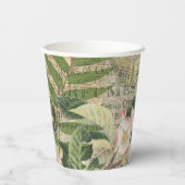 バードネストフローラガーデンフラワーバタフライアート 紙コップ (裏面)