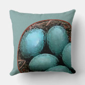 バードネストブルーロビンエッグ クッション (裏面)