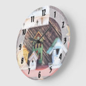 バードハウシズ·フォー·セール ラージ壁時計 (傾斜)