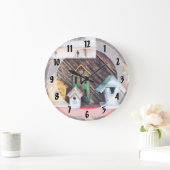 バードハウシズ·フォー·セール ラージ壁時計 (ホーム)