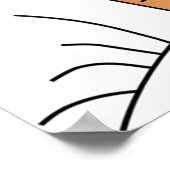 バードハウスと花 ポスター (角)