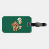 バードハウスと花 ラゲッジタグ (裏面横)