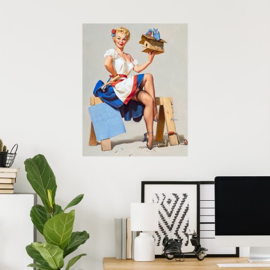 バードハウスのピン留め ポスター (ホームオフィス)