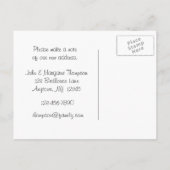 バードハウスの新しい住所はがき 案内ポストカード (裏面)