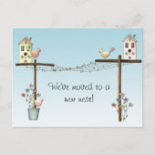 バードハウスの新しい住所はがき 案内ポストカード (正面)