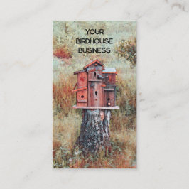 バードハウスインフォレストラストブラウンヴィンテージスタイル 名刺